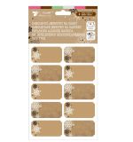 Samolepicí jmenovky KRAFT- 20 ks