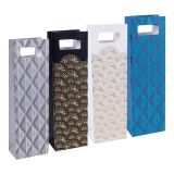 Dárková taška na lahev - Elegant mix / 12 x 41 cm