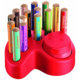 Pastelky STABILO® Woody multifunkční / stolní set / 15 barev + ořezávátko