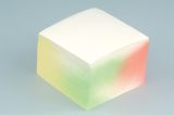 Záznamní kostka barevná - 9 cm x 9 cm x 7 cm / lepená vazba
