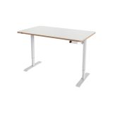 Výškově nastavitelný elektrický stůl Leitz Ergo – 140 x 80 cm / bílá