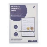Kapsa nalepovací magnetická A5 - stříbrná Kapsa nalepovací magnetická A5 - stříbrná