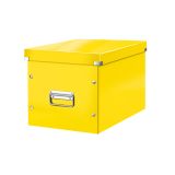 Čtvercová krabice Leitz Click&Store - velikost L (A4) / žlutá Čtvercová krabice Leitz Click&Store - velikost L (A4) / žlutá