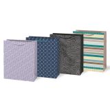 Taška dárková papírová - mix geometrické vzory / 26 x 32 x 13,8 cm Taška dárková papírová - mix geometrické vzory / 26 x 32 x 13,8 cm