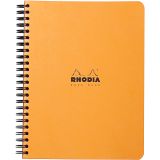 Blok kroužkový Clairefontaine Rhodia A5+ - čtvereček / 80 listů / oranžová Blok kroužkový Clairefontaine Rhodia A5+ - čtvereček / 80 listů / oranžová