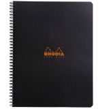 Blok kroužkový Clairefontaine Rhodia A4+ - čtvereček / 80 listů / černá Blok kroužkový Clairefontaine Rhodia A4+ - čtvereček / 80 listů / černá