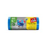 Pytle do koše FINO Easy Pack vázací - 60x66 cm / 60 l / 18 my / 20 ks / modrá