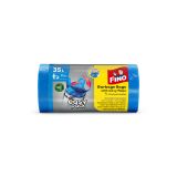 Pytle do koše FINO Easy Pack vázací - 50x55 cm / 35 l / 15 my / 30 ks / modrá