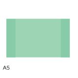 Obal na sešity A5 - pastel zelená Obal na sešity A5 - pastel zelená
