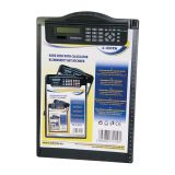 Podložka A4 s klipem a kalkulačkou - černá Podložka A4 s klipem a kalkulačkou - černá