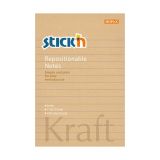 Samolepicí bločky Stick´n by Hopax - 101 mm x 150 mm / linka / 100 lístků / kraft