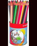 Pastelky STABILO® Trio silná / 38 ks / Kovová dóza
