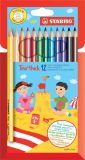 Pastelky STABILO® trojhranné Trio silné / 12 barev