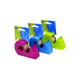 Lepicí páska s odvíječem - 19 mm x 10 m / barevný mix Lepicí páska s odvíječem - 19 mm x 10 m / barevný mix