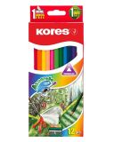 Pastelky Kores Aquarel trojhranné / 12 barev