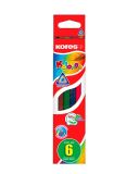 Pastelky Kores Kolores trojhranné / 6 barev
