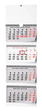 Kalendář nástěnný pracovní - čtyřměsíční skládaný / BNC6
