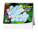 Kalendář stolní obrázkový Květiny / BSF7