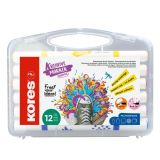 Akrylový popisovač Kreative Marker 2v1 - sada 12 barev Akrylový popisovač Kreative Marker 2v1 - sada 12 barev