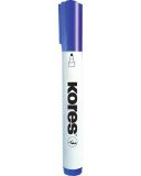 Popisovač Kores K-Marker Whiteboard - modrá / kulatý hrot