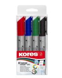 Popisovač Kores K-Marker Flipchart - sada 4 ks / kulatý hrot