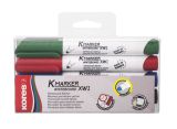 Popisovač Kores K-Marker Whiteboard - sada 4 ks  / kulatý hrot