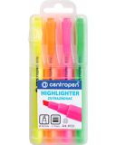 Zvýrazňovač Centropen HIGHLIGHTER 8722 / sada 4 ks