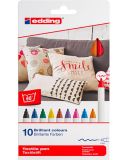Popisovač Edding 4600 na textil / sada 10 ks