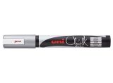Popisovač křídový UNI Chalk Marker PWE-5M / stříbrná