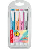 Zvýrazňovač STABILO® SWING COOL Pastel / sada 4 ks
