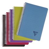 Blok kroužkový Clairefontaine Linicolor intesive A5 - čtvereček / 90 listů / mix barev Blok kroužkový Clairefontaine Linicolor intesive A5 - čtvereček / 90 listů / mix barev