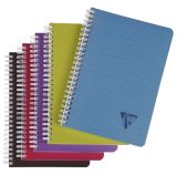 Blok kroužkový Clairefontaine Linicolor intesive A5 - čtvereček / 90 listů / mix barev