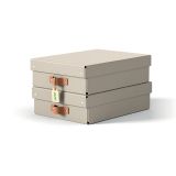 Úložný box Leitz Puro M nízký - béžová / 2 ks Úložný box Leitz Puro M nízký - béžová / 2 ks