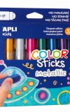 Temperové barvy APLI suché - 6 ks / metalické barvy