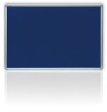 Tabule filcová v hliníkovém rámu - 60 x 90 cm / modrá