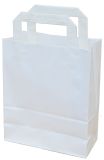 Tašky papírové kraft plochá ucha - 180 x 80 x 250 mm