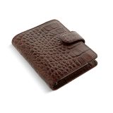 Diář Filofax Classic Croc - kapesní / kaštanová