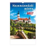 Kalendář nástěnný - Nejkrásnější místa ČR / N111