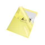 Zakládací obal A4 silný barevný - tvar L / žlutá 25 ks