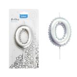 Svíčka dortová č. 0 - stříbrná