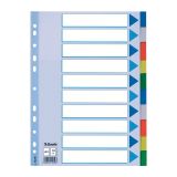 Rozdružovač A4 plastový Esselte - barevný / 10 listů