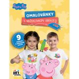 Omalovánky s nažehlovacími obrázky - Prasátko Peppa