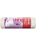 Pytle do koše Alufix Premium se zavazováním - 44x36cm + 16cm / 10l / 10my / 40ks / bílá