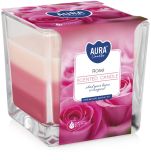 Vonná svíčka tříbarevná - Růže Vonná svíčka tříbarevná - Růže