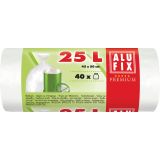 Pytle do koše Alufix Premium - 50x45cm / 25litrů / 10my / 40ks / bílá Pytle do koše Alufix Premium - 50x45cm / 25litrů / 10my / 40ks / bílá