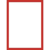 Magnetický informační rámeček LEAN - A4 / 230 x 317 mm / červená / 10 ks