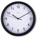Nástěnné hodiny Hama Elba černé / tichý chod / průměr 25 cm Nástěnné hodiny Hama Elba černé / tichý chod / průměr 25 cm