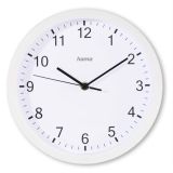 Nástěnné hodiny Hama Elba bílé / tichý chod / průměr 25 cm Nástěnné hodiny Hama Elba bílé / tichý chod / průměr 25 cm