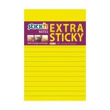 Samolepicí bločky Stick´n by Hopax Extra Sticky - 101 x 150 mm / linka / 90 lístků / neonová žlutá Samolepicí bločky Stick´n by Hopax Extra Sticky - 101 x 150 mm / linka / 90 lístků / neonová žlutá