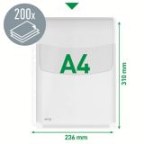 Závěsný obal A4 s rozšířenou kapacitou Esselte - závěsný s chlopní / 5 ks Závěsný obal A4 s rozšířenou kapacitou Esselte - závěsný s chlopní / 5 ks